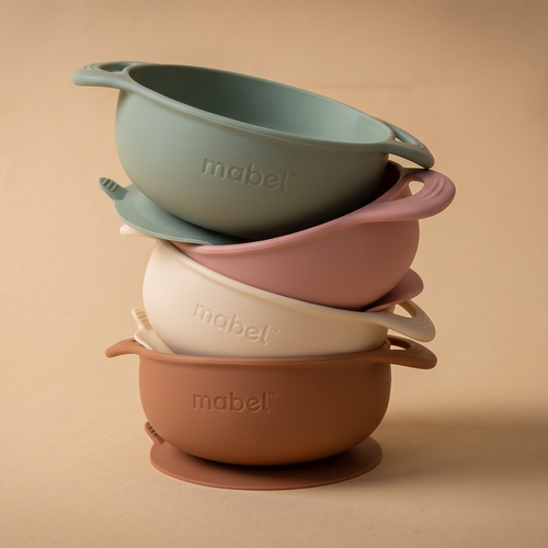 Mabel food-grade silicone baby-led weaning no-mess suction bowl